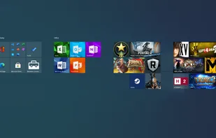Customized start menu using WinTiler 2