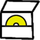 paper cd case icon