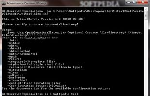 Writer2LaTeX screenshot 1