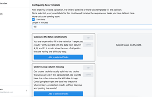 Defining the interview flow for participants