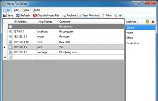 HostsFileEditor screenshot 1