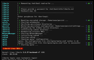 Liberté Linux screenshot 1