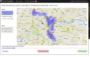 Add the places you visit often and Find Properly will show you where to live with a short commute