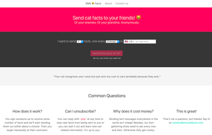 SMS Cat Facts screenshot 1