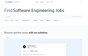 Main Page of HiringCloud for candidates