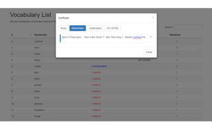 Vocabulary builder | VoPhaSe screenshot 2