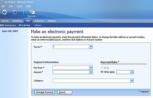Paying Online Bills