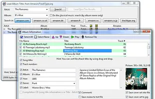 Main window with rename options
