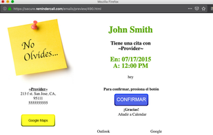 ReminderCall.com screenshot 1