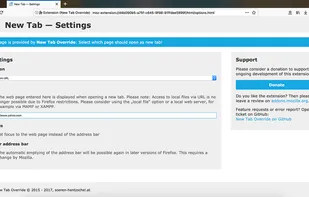 New Tab Override screenshot 1