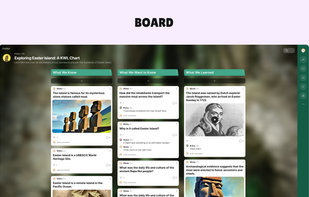 We have boards to collect, organize, and share thoughts.