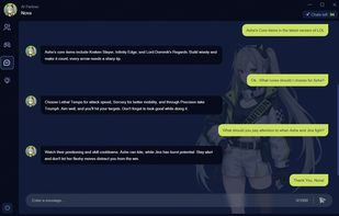 Chat with AI character in GamiMate