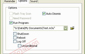Run Programm or Shut Down