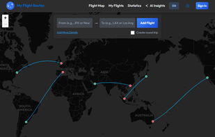 My Flight Routes screenshot 1