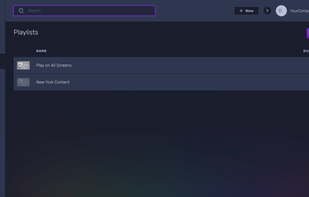 Screenly - Playlist Page