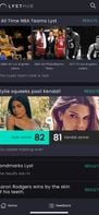From our homepage - see the results of closed matchups
