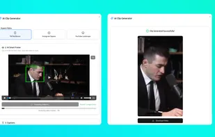 convert Long Videos into Clip then into Viral Reels 9:16 format using our AI model to detect Subjects