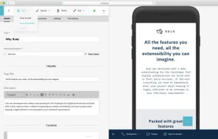 Full Content Life Cycle
Create, edit, and publish content all within an intuitive, simple-to-use admin backend.