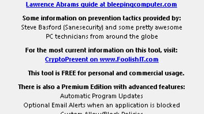 CryptoPrevent screenshot 1
