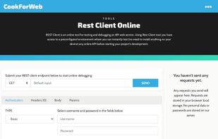 Cookforweb Rest Client Online screenshot 1