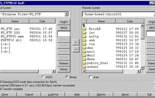 WS_FTP 95 screenshot 1