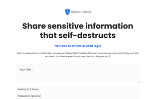 Secret Once screenshot 1