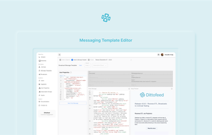 Messaging template editor