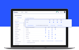 Buildern Construction Project Management Platform: roles and permissions