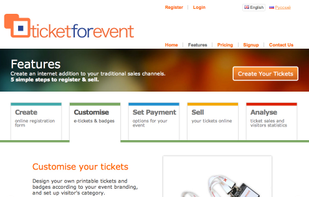 TicketForEvent.com screenshot 2