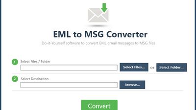 ZOOK EML to MSG Converter screenshot 1