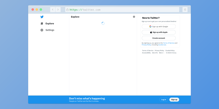 Twitter removes search function for non-logged-In users image