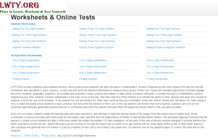 Learn, workout and test yourself through the wide range of worksheets, calculators and online tests