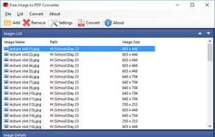 Free Image to PDF Converter screenshot 1