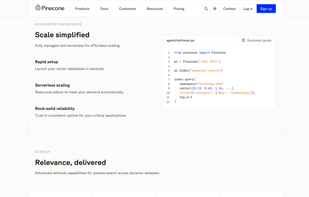 Pinecone screenshot 1
