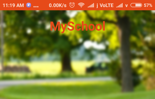 school app front view