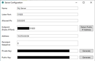 Wg Server for Windows (WS4W) screenshot 1