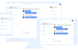 Chat with your customers over while on the move.