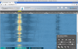 OpenWebRX screenshot 1