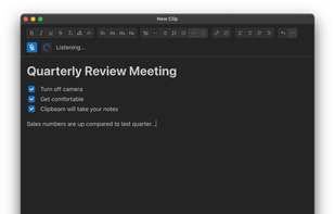 Clipbeam screenshot 2