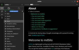 mdSilo screenshot 1