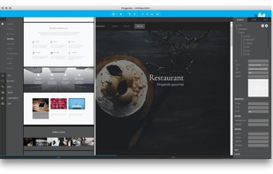 Drag-and-drop sections and components for fast building