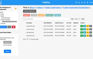 FileRise screenshot 1