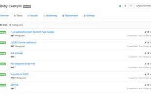 Assertible screenshot 1