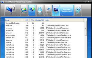 Memory improve master screenshot 1