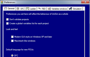 Preferences - General