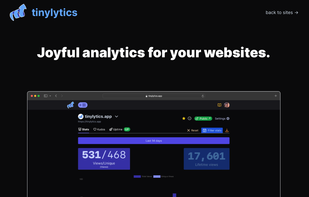 An image showing the service homepage with some basic information about what is offered.