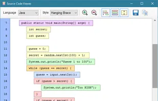Source Code Viewer Window