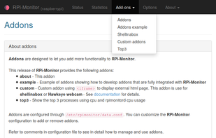RPi-Monitor screenshot 1