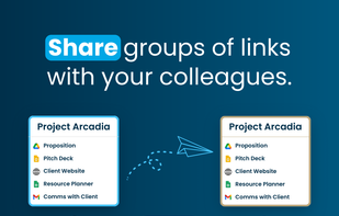 Group your vital links together and share easily with your peers.