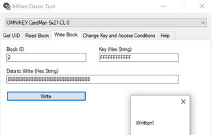 Mifare Classic Tool screenshot 2